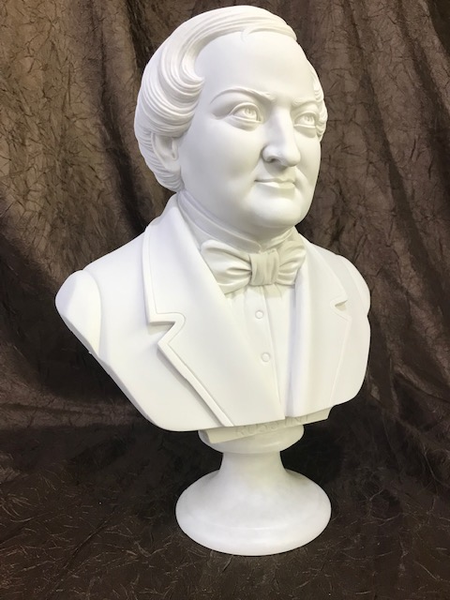 Gioachino Antonio Rossini Italian composer Bust Portrait Sculpture